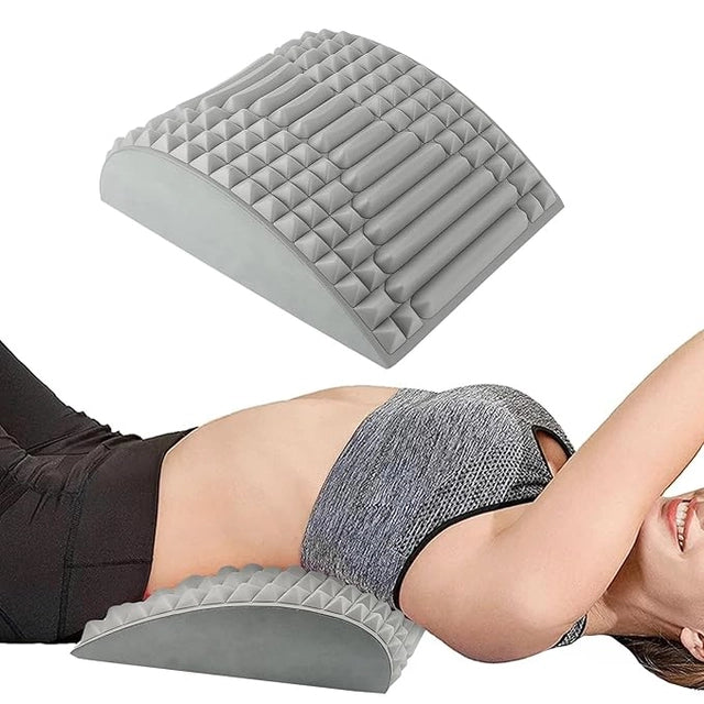 Back Stretcher and Neck Stretcher, Neck and Back Stretcher for Relief, Lumbar Cushion